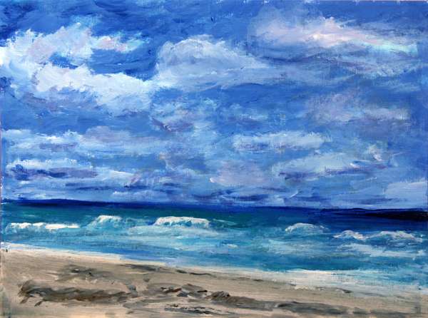 Ocean at Delray Beach on Breezy Day